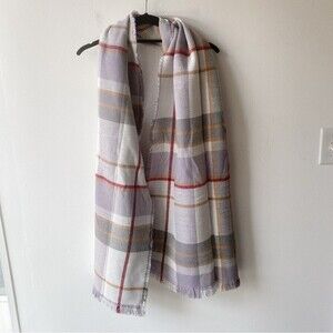 sonoma purple plaid scarf